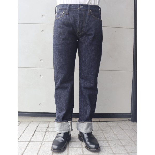 画像2: SAMURAI JEANS サムライジーンズ S710XX19OZll 19oz 極 細身ストレートモデル ワンウォッシュ済み　19oz刀耳セルビッチ 半月 専用革パッチ ヘビーオンス　デニム デニムパンツ　ジーパン 国産 日本製 (2)