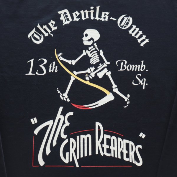 画像12: BUZZ RICKSON'S バズリクソンズ BR69628 L/S T-SHIRT 13th BOMB.SQ.THE GRIM REAPERSプリント長袖ミリタリーＴシャツ 第13爆撃飛行隊 アメリカ製ボディ 米空軍史上最も古い飛行隊 (12)