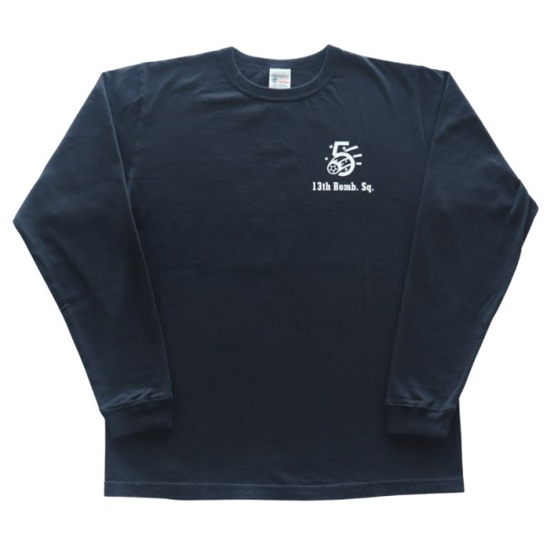 画像4: BUZZ RICKSON'S バズリクソンズ BR69628 L/S T-SHIRT 13th BOMB.SQ.THE GRIM REAPERSプリント長袖ミリタリーＴシャツ 第13爆撃飛行隊 アメリカ製ボディ 米空軍史上最も古い飛行隊 (4)
