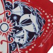 画像4: DELUXEWARE デラックスウエア DLA-005 U.S ANCHOR デラックスウエア リアルバンダナ 片耳使い 地染め抜染 旧式織機 1940年代 4辺中3辺が縫製始末 職人技術 本物品質 綿100％ 日本製 (4)