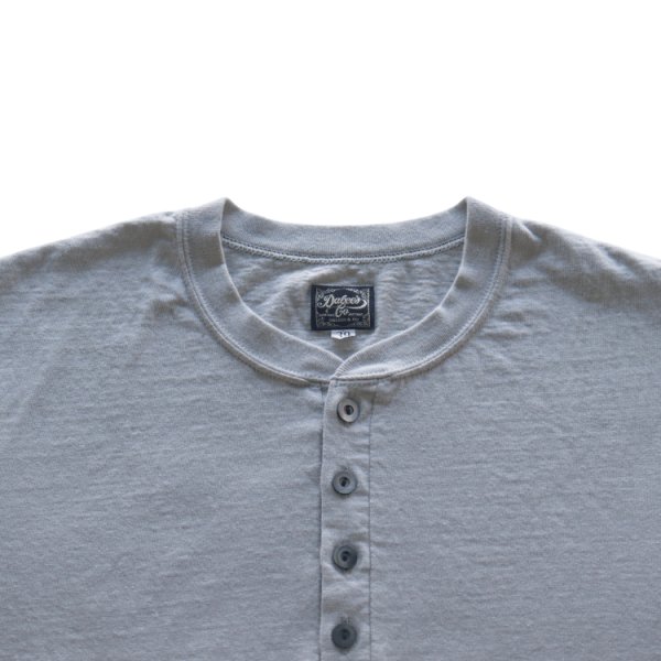 画像5: DALEE'S&CO ダリーズ by DELUXEWARE バイ デラックスウエア Spinner.L 1920s HENLEY NECK スピナー 1920s ワークヘンリーネック 7oz吊天竺 綿100％ シェイプコットン スラブ糸 ニット 長袖Tシャツ  madeinjapan 日本製 (5)