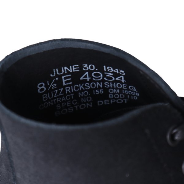 画像8: BUZZ RICKSON'S バズリクソンズ BR02859 WILLIAM GIBSON COLLECTION BLACK M-43 ウィリアムギブソンコレクションブラック M-43 サービスシューズ ブーツ ウィリアムギブソンシリーズ フットウェア (8)