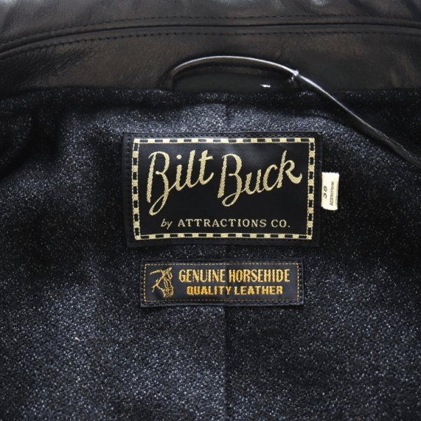 画像13: Bilt Buck by ATTRACTIONS ビルトバック バイ アトラクションズ Lot. 378 Horsehide Royal Half Coat ホースハイド ロイヤルハーフコート カーコート オイルフィニッシュ フルベジタブルタンニング・ホースハイド (13)