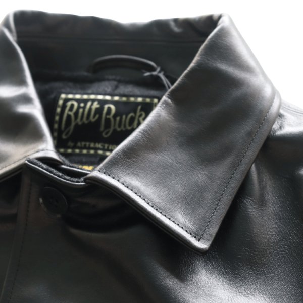画像5: Bilt Buck by ATTRACTIONS ビルトバック バイ アトラクションズ Lot. 378 Horsehide Royal Half Coat ホースハイド ロイヤルハーフコート カーコート オイルフィニッシュ フルベジタブルタンニング・ホースハイド (5)