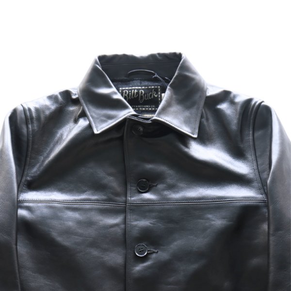 画像3: Bilt Buck by ATTRACTIONS ビルトバック バイ アトラクションズ Lot. 378 Horsehide Royal Half Coat ホースハイド ロイヤルハーフコート カーコート オイルフィニッシュ フルベジタブルタンニング・ホースハイド (3)