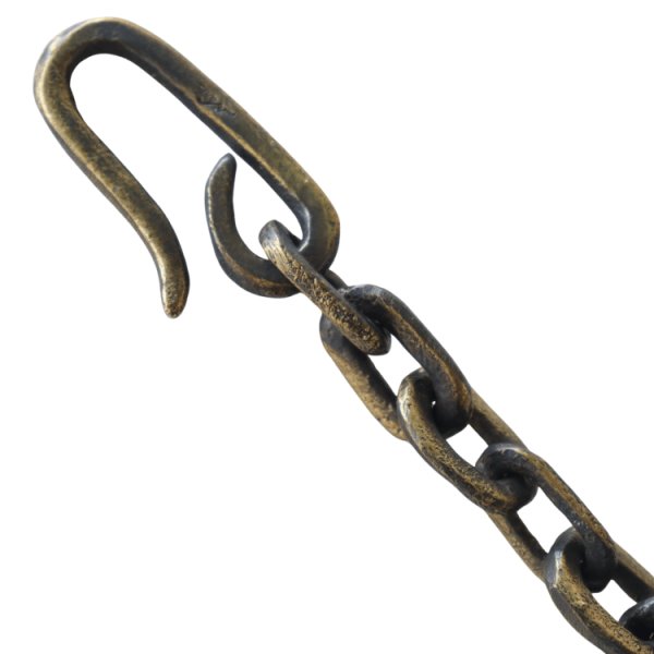 画像3: 池之端銀革店 Haru H-1008B ブラス キーチェーン サンドキャスト アズキチェーン サンドキャスト ブラスキーチェーン サンドキャスト(砂型)鋳造製品 Haru ウォレットシリーズ 日本製 (3)