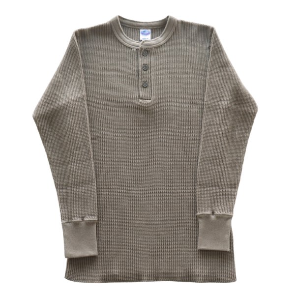 画像4: JELADO ジェラード メガサーマル ヘンリーネック AB94236 Mega Thermal Henry Neck 肉厚で伸縮性のある 着心地の良い サーマルワッフル 防寒 保温 ミリタリー Tシャツ トップス 長袖 (4)