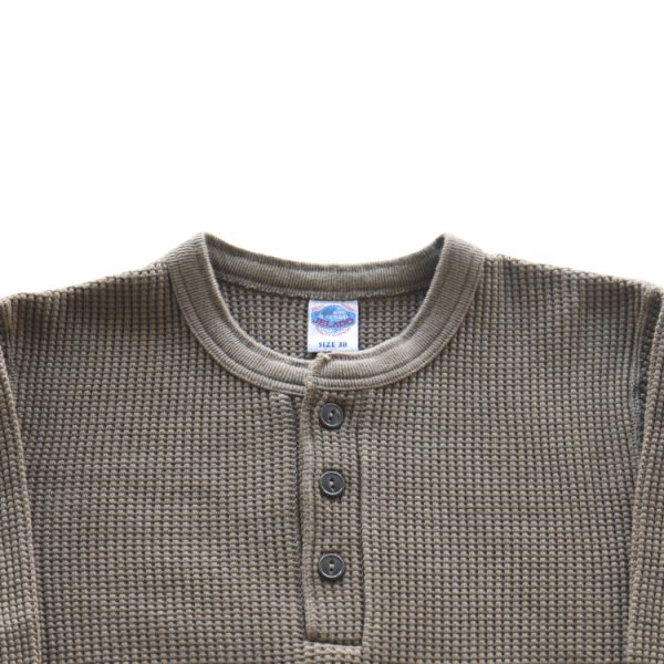 画像5: JELADO ジェラード メガサーマル ヘンリーネック AB94236 Mega Thermal Henry Neck 肉厚で伸縮性のある 着心地の良い サーマルワッフル 防寒 保温 ミリタリー Tシャツ トップス 長袖 (5)