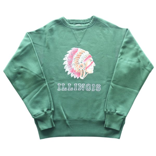 画像12: JELADO/ジェラード AB12201 ILLINOIS Flocky Pt Sweat フロッキープリントスウェット カラーフロッキー 職人手作業 アズマ編み機 丸胴 丸起毛加工 丸編みリブ 最終リリース 特別な一枚 フリーダムスリーブ (12)