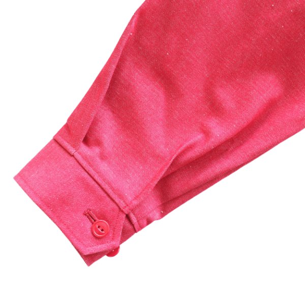 画像11: SAMURAI JEANS サムライジーンズ SWCJK25 刺繍入りスイングトップ 赤デニム Samurai Jeans All worldly things are transitory サムライジーンズ諸行無常 チェーン刺繍 Samurai WORK CLOTHESネーム 樹脂ボタン 日本製 (11)