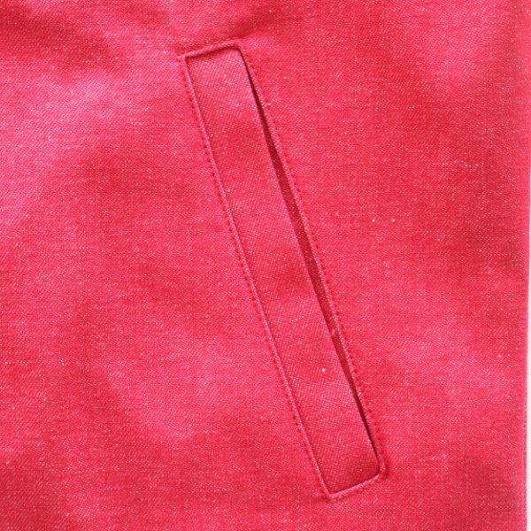 画像9: SAMURAI JEANS サムライジーンズ SWCJK25 刺繍入りスイングトップ 赤デニム Samurai Jeans All worldly things are transitory サムライジーンズ諸行無常 チェーン刺繍 Samurai WORK CLOTHESネーム 樹脂ボタン 日本製 (9)