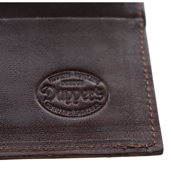 画像16: DAPPER'S ダッパーズ Lot,1794 Horsehide Double Flap Wallet ホースハイド ダブルフラップ ウォレットマリアム社 フルベジタブルタンニング 馬革 ジッパー WALDES社 30’sタイプ BRASS スナップボタン エイジング (16)