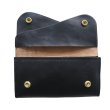 画像5: DAPPER'S ダッパーズ Lot,1794 Horsehide Double Flap Wallet ホースハイド ダブルフラップ ウォレットマリアム社 フルベジタブルタンニング 馬革 ジッパー WALDES社 30’sタイプ BRASS スナップボタン エイジング (5)