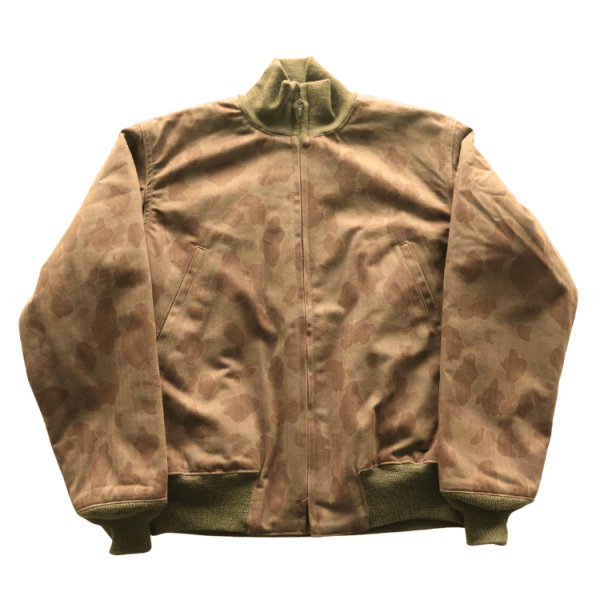 画像4: BUZZ RICKSON'S バズリクソンズ BR15768 AVIATION ASSOCIATES TANKERS CAMOUFLAGE OVER DYE タンカーズ カモフラージュ ジャケット 航空隊 パイロット カエルの皮膚”（フロッグスキン）野戦服 装備用素材 タンカースジャケット ヘリンボーンツイル (4)