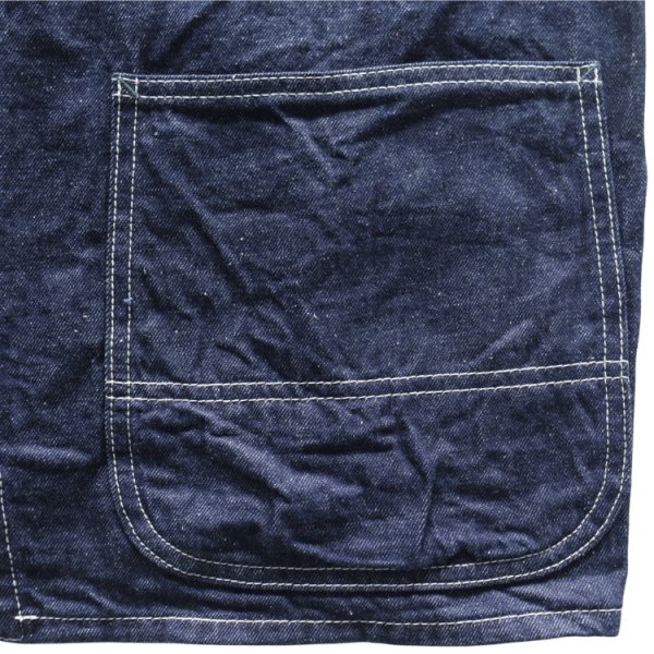 画像9: SAMURAI JEANS サムライジーンズ SJCA-SC01 サムライコットンデニムカバーオール 10oz セルビッチデニム 50‘ｓビンテージカバーオールベース ラグランスリーブ キナリ糸トリプルステッチ 巻縫い ワークウェア コットン柄 純銀鍍金 鉄製ボタン (9)