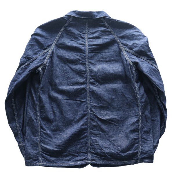 画像17: SAMURAI JEANS サムライジーンズ SJCA-SC01 サムライコットンデニムカバーオール 10oz セルビッチデニム 50‘ｓビンテージカバーオールベース ラグランスリーブ キナリ糸トリプルステッチ 巻縫い ワークウェア コットン柄 純銀鍍金 鉄製ボタン (17)