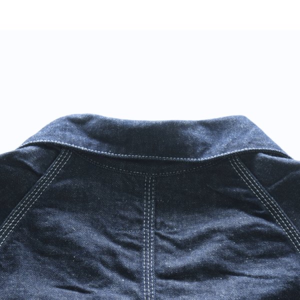 画像18: SAMURAI JEANS サムライジーンズ SJCA-SC01 サムライコットンデニムカバーオール 10oz セルビッチデニム 50‘ｓビンテージカバーオールベース ラグランスリーブ キナリ糸トリプルステッチ 巻縫い ワークウェア コットン柄 純銀鍍金 鉄製ボタン (18)