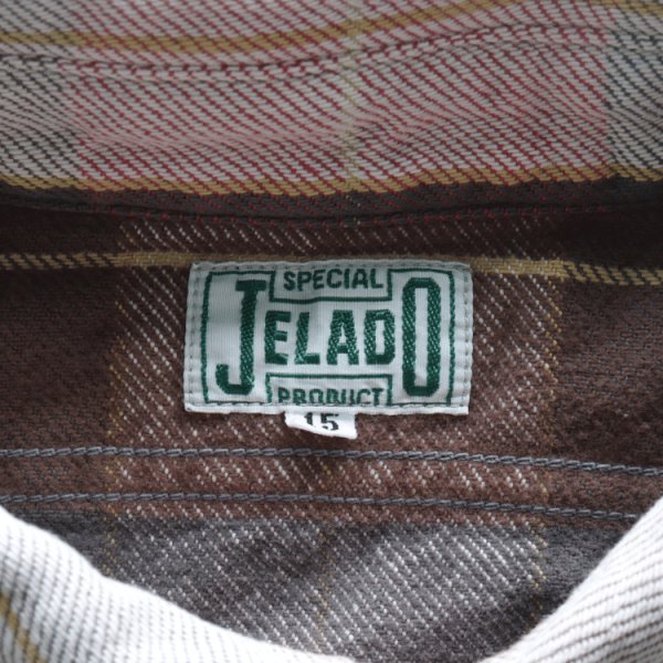画像6: JELADO ジェラード JP12108 Unionworkers Shirt Regular ユニオンワーカーズシャツ レギュラー 定番 ネルシャツ 別注ネル生地 ヴィンテージ感 レギュラーサイズ 快適な着心地 保温性 ユーズド加工 (6)
