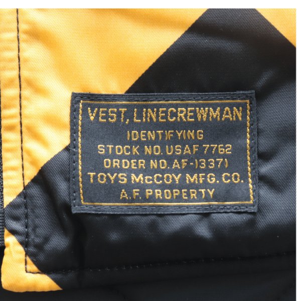 画像9: TOYS McCOY トイズマッコイ TMJ2542 VEST,LINECREWMAN "TYPE G-1" SNOOPY "USAF FLYING ACE SNOOPY" ベスト ラインクルーマン タイプG-1 スヌーピー USAF フライングエーススヌーピー リバーシブル仕様 保温性 (9)
