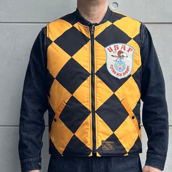 画像2: TOYS McCOY トイズマッコイ TMJ2542 VEST,LINECREWMAN "TYPE G-1" SNOOPY "USAF FLYING ACE SNOOPY" ベスト ラインクルーマン タイプG-1 スヌーピー USAF フライングエーススヌーピー リバーシブル仕様 保温性 (2)