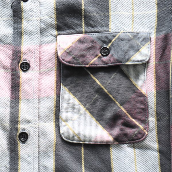 画像7: JELADO ジェラード JP12108 Unionworkers Shirt Regular ユニオンワーカーズシャツ レギュラー 定番 ネルシャツ 別注ネル生地 ヴィンテージ感 レギュラーサイズ 快適な着心地 保温性 ユーズド加工 (7)