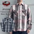 画像1: JELADO ジェラード JP12108 Unionworkers Shirt Regular ユニオンワーカーズシャツ レギュラー 定番 ネルシャツ 別注ネル生地 ヴィンテージ感 レギュラーサイズ 快適な着心地 保温性 ユーズド加工 (1)