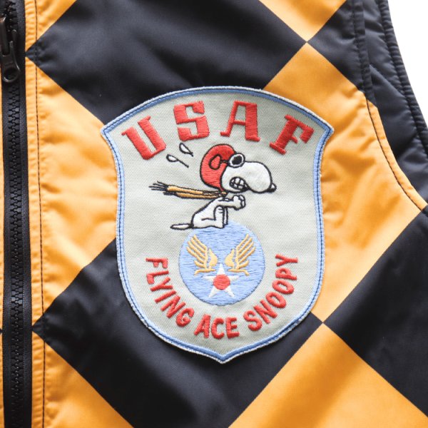 画像8: TOYS McCOY トイズマッコイ TMJ2542 VEST,LINECREWMAN "TYPE G-1" SNOOPY "USAF FLYING ACE SNOOPY" ベスト ラインクルーマン タイプG-1 スヌーピー USAF フライングエーススヌーピー リバーシブル仕様 保温性 (8)