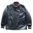 画像4: Y'2 LEATHER ワイツーレザー SB-93 STEER OIL PHARAOH JACKET ステアオイルファラオジャケット リブジャケット 牛革 革厚約1.3ｍｍ 柔らかい着心地 ナイロンキルティング仕様 保温性 スナップボタン 日本製 (4)