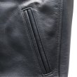 画像7: Y'2 LEATHER ワイツーレザー SB-93 STEER OIL PHARAOH JACKET ステアオイルファラオジャケット リブジャケット 牛革 革厚約1.3ｍｍ 柔らかい着心地 ナイロンキルティング仕様 保温性 スナップボタン 日本製 (7)