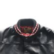 画像5: Y'2 LEATHER ワイツーレザー SB-93 STEER OIL PHARAOH JACKET ステアオイルファラオジャケット リブジャケット 牛革 革厚約1.3ｍｍ 柔らかい着心地 ナイロンキルティング仕様 保温性 スナップボタン 日本製 (5)