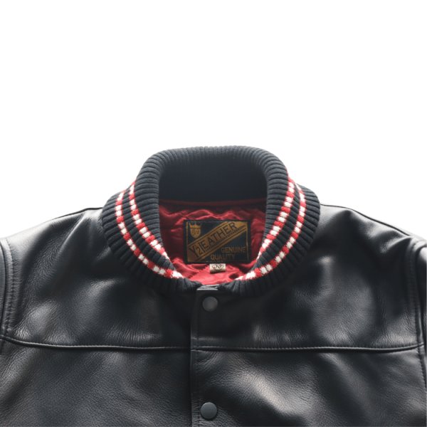 画像5: Y'2 LEATHER ワイツーレザー SB-93 STEER OIL PHARAOH JACKET ステアオイルファラオジャケット リブジャケット 牛革 革厚約1.3ｍｍ 柔らかい着心地 ナイロンキルティング仕様 保温性 スナップボタン 日本製 (5)