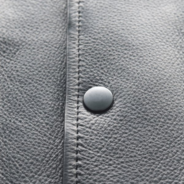 画像8: Y'2 LEATHER ワイツーレザー SB-93 STEER OIL PHARAOH JACKET ステアオイルファラオジャケット リブジャケット 牛革 革厚約1.3ｍｍ 柔らかい着心地 ナイロンキルティング仕様 保温性 スナップボタン 日本製 (8)