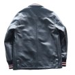 画像13: Y'2 LEATHER ワイツーレザー SB-93 STEER OIL PHARAOH JACKET ステアオイルファラオジャケット リブジャケット 牛革 革厚約1.3ｍｍ 柔らかい着心地 ナイロンキルティング仕様 保温性 スナップボタン 日本製 (13)