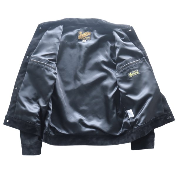 画像13: Y'2 LEATHER ワイツーレザー HSB-140-T HORSE ROUGHOUT WWII Type JACKET ホースラフアウト 大戦モデルGジャン T-BACK仕様 suede ラフアウトレザー rough out leather レザージャケット leather jacket 天然 馬革 本革 日本製 madeinjapan (13)