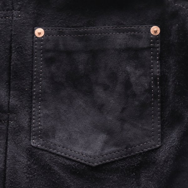 画像9: Y'2 LEATHER ワイツーレザー HSB-140-T HORSE ROUGHOUT WWII Type JACKET ホースラフアウト 大戦モデルGジャン T-BACK仕様 suede ラフアウトレザー rough out leather レザージャケット leather jacket 天然 馬革 本革 日本製 madeinjapan (9)