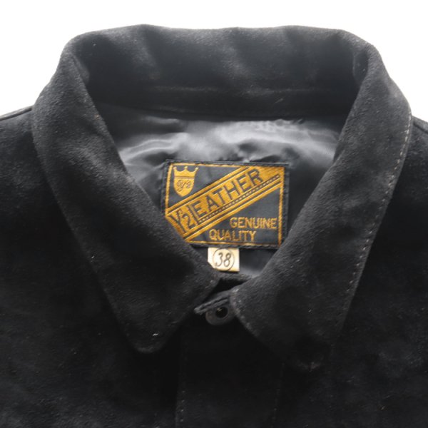 画像6: Y'2 LEATHER ワイツーレザー HSB-140-T HORSE ROUGHOUT WWII Type JACKET ホースラフアウト 大戦モデルGジャン T-BACK仕様 suede ラフアウトレザー rough out leather レザージャケット leather jacket 天然 馬革 本革 日本製 madeinjapan (6)