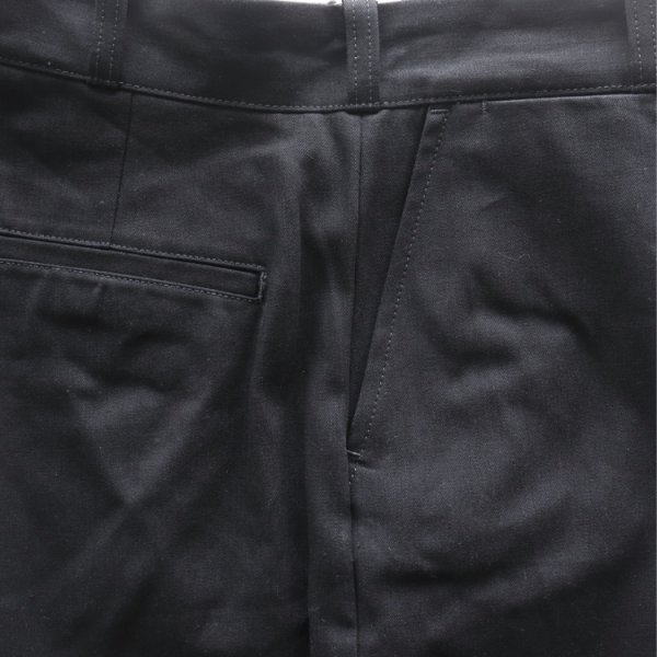 画像20: Wearmasters ウエアマスターズ Lot.344 Heritage Denim Trousers ヘリテージ デニム トラウザース ワークパンツ スラックス work pants denim slacks レギュラーフィット regular fit ムラ糸インディゴデニム ブラックデニム Uneven yarn indigo denim コットン cotton 日本製 madeinjapan (20)
