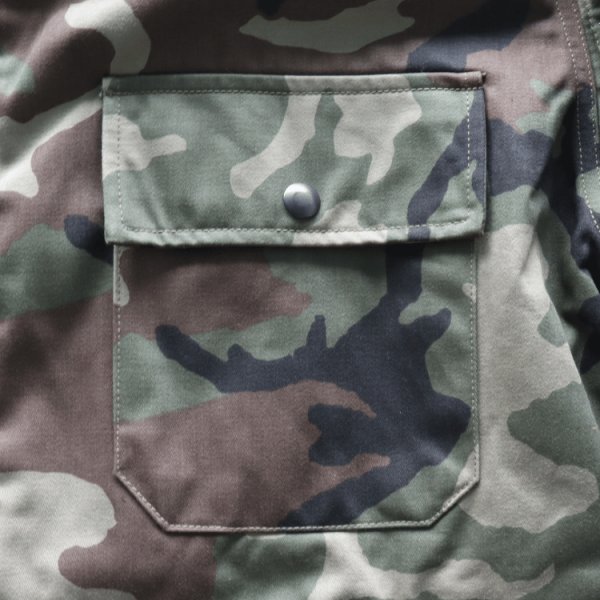 画像7: BUZZ RICKSON'S バズリクソンズ BR15763 Type DECK A-2 “BUZZ RICKSON MFG. CO.” CAMOUFLAGE VERSION カモフラージュバージョン デッキA-2ジャケット 米海軍 甲板作業用ジャケットN-1の後継モデル コットン・ナイロンの混紡生地 ウッドランドのカモフラージュ生地 (7)