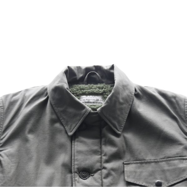 画像5: BUZZ RICKSON'S バズリクソンズ BR14956 Type DECK A-2 “BUZZ RICKSON MFG. CO.”  デッキA-2ジャケット 米海軍 甲板作業用ジャケットN-1の後継モデル バックサテン地 ナイロンボア ユーティリティージャケット U.S.NAVY (5)