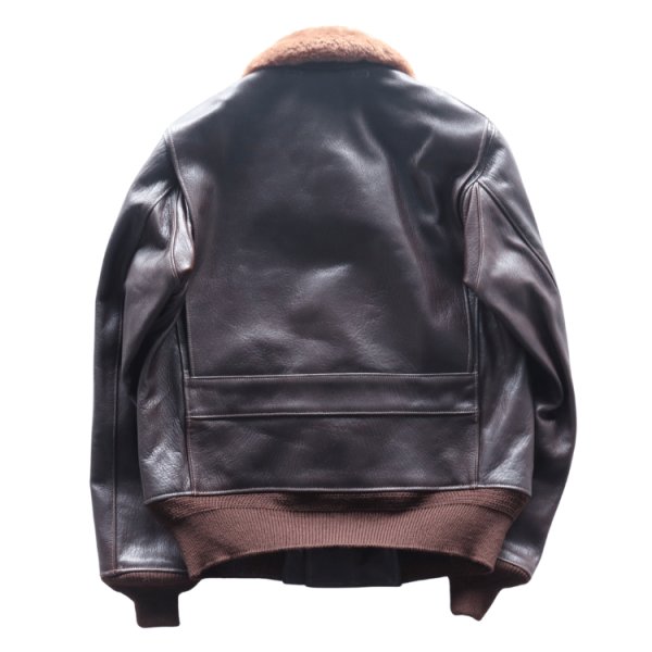 画像17: BUZZ RICKSON'S バズリクソンズ BR80661 Type AN6552 “AMERICAN SPORTSWEAR CO.” M-422Aの後継モデル ゴートスキン ARMY NAVY US 黒い酸化処理を施したジッパー 朱色の美しいライニング AMERICAN SPORTWEAR社 美しいシボ (17)