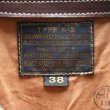 画像6: BUZZ RICKSON'S バズリクソンズ BR80659 Type A-2 “A.C. No.W535 ac 29191 BUZZ RICKSON MFG.CORP.” ブロンコ社 1942年製造モデル 陸軍航空隊 あずき色 赤褐色のラセットブラウン ステッチワーク クロスステッチ (6)