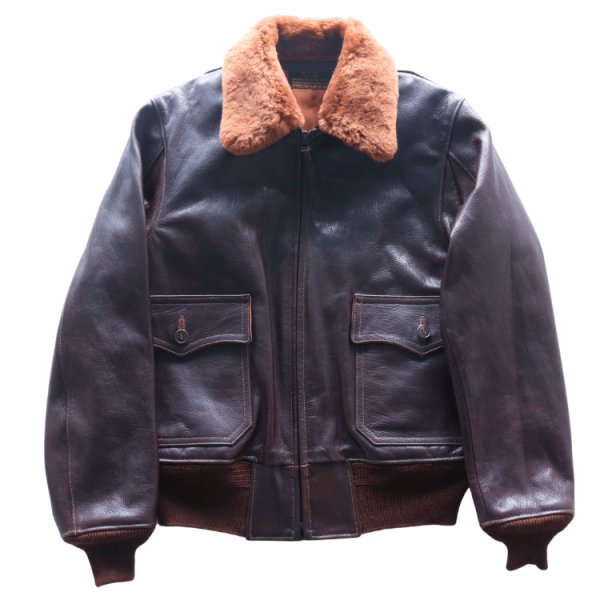 画像5: BUZZ RICKSON'S バズリクソンズ BR80661 Type AN6552 “AMERICAN SPORTSWEAR CO.” M-422Aの後継モデル ゴートスキン ARMY NAVY US 黒い酸化処理を施したジッパー 朱色の美しいライニング AMERICAN SPORTWEAR社 美しいシボ (5)