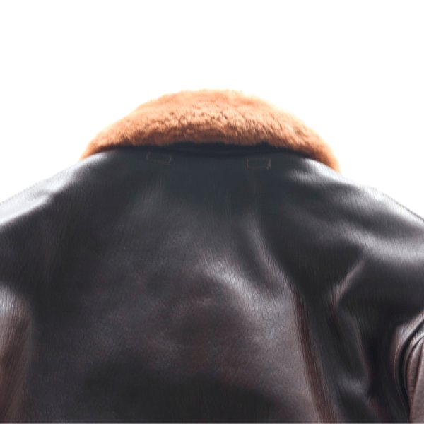 画像19: BUZZ RICKSON'S バズリクソンズ BR80661 Type AN6552 “AMERICAN SPORTSWEAR CO.” M-422Aの後継モデル ゴートスキン ARMY NAVY US 黒い酸化処理を施したジッパー 朱色の美しいライニング AMERICAN SPORTWEAR社 美しいシボ (19)