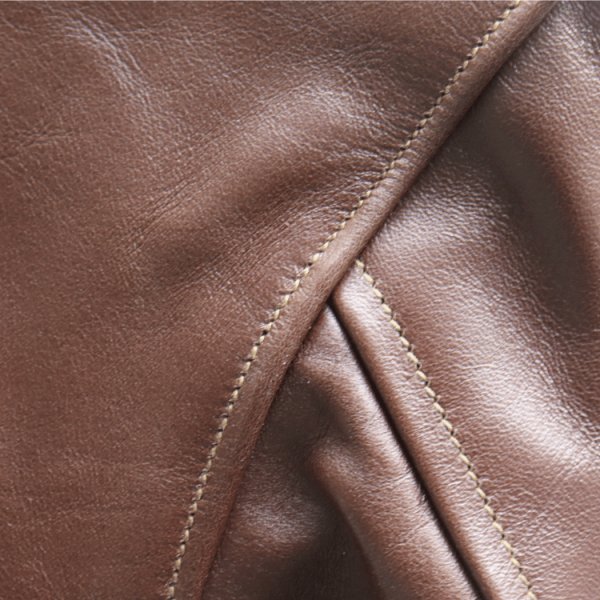 画像17: BUZZ RICKSON'S バズリクソンズ BR80659 Type A-2 “A.C. No.W535 ac 29191 BUZZ RICKSON MFG.CORP.” ブロンコ社 1942年製造モデル 陸軍航空隊 あずき色 赤褐色のラセットブラウン ステッチワーク クロスステッチ (17)