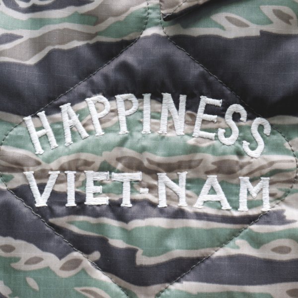 画像9: TAILOR TOYO テーラー東洋 TT15799 Mid 1960s Style Vietnam Liner Jacket “VIET-NAM MAP” ベトナムライナージャケット ベトナムマップ ベトジャン ベトナム戦争 カスタムオーダー品 マップ柄 瓢箪型のキルティング ナイロンリップストップ 防寒性 タイガーストライプ (9)