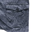 画像6: ORGUEIL オルゲイユ OR-4325 Indigo Dobby Jacket インディゴドビージャケット 1900 年代初頭 サックジャケットベース クラシックスタイル インディゴ染料 ドビーストライプ生地 エイジング ナットボタン (6)