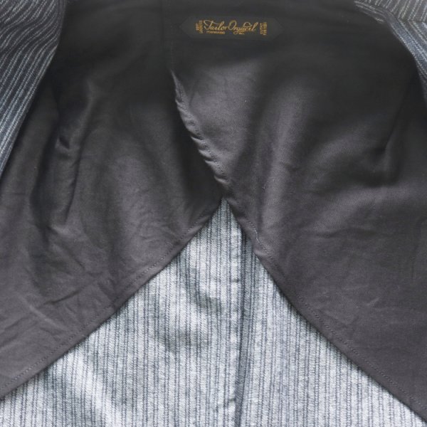 画像12: ORGUEIL オルゲイユ OR-4325 Indigo Dobby Jacket インディゴドビージャケット 1900 年代初頭 サックジャケットベース クラシックスタイル インディゴ染料 ドビーストライプ生地 エイジング ナットボタン (12)