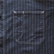 画像5: SUGAR CANE シュガーケーン SC29585 FICTION ROMANCE 8.5oz. BLACK WABASH STRIPE WORK SHIRT ブラックウォバッシュ ストライプワークシャツ ブラックの硫化染料でベース ドットストライプ ヴィンテージウェア (5)