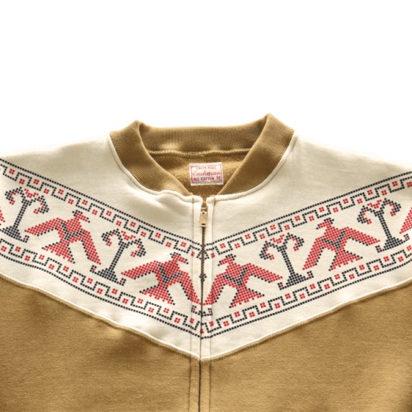 画像5: CUSHMAN クッシュマン 26385 THUNDER BIRD PRINT FULL ZIP SWEAT サンダーバード プリント フルジップ スウェット ライトアウター サンダーバード柄 裏起毛 コットン100％  日本製 (5)