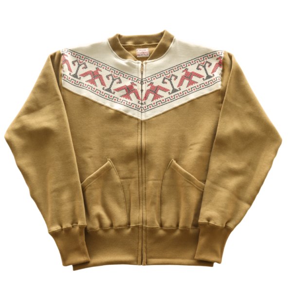 画像4: CUSHMAN クッシュマン 26385 THUNDER BIRD PRINT FULL ZIP SWEAT サンダーバード プリント フルジップ スウェット ライトアウター サンダーバード柄 裏起毛 コットン100％  日本製 (4)